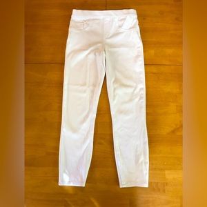 Spanx, size small/petite, Jean-ish white ankle skinny jeans.